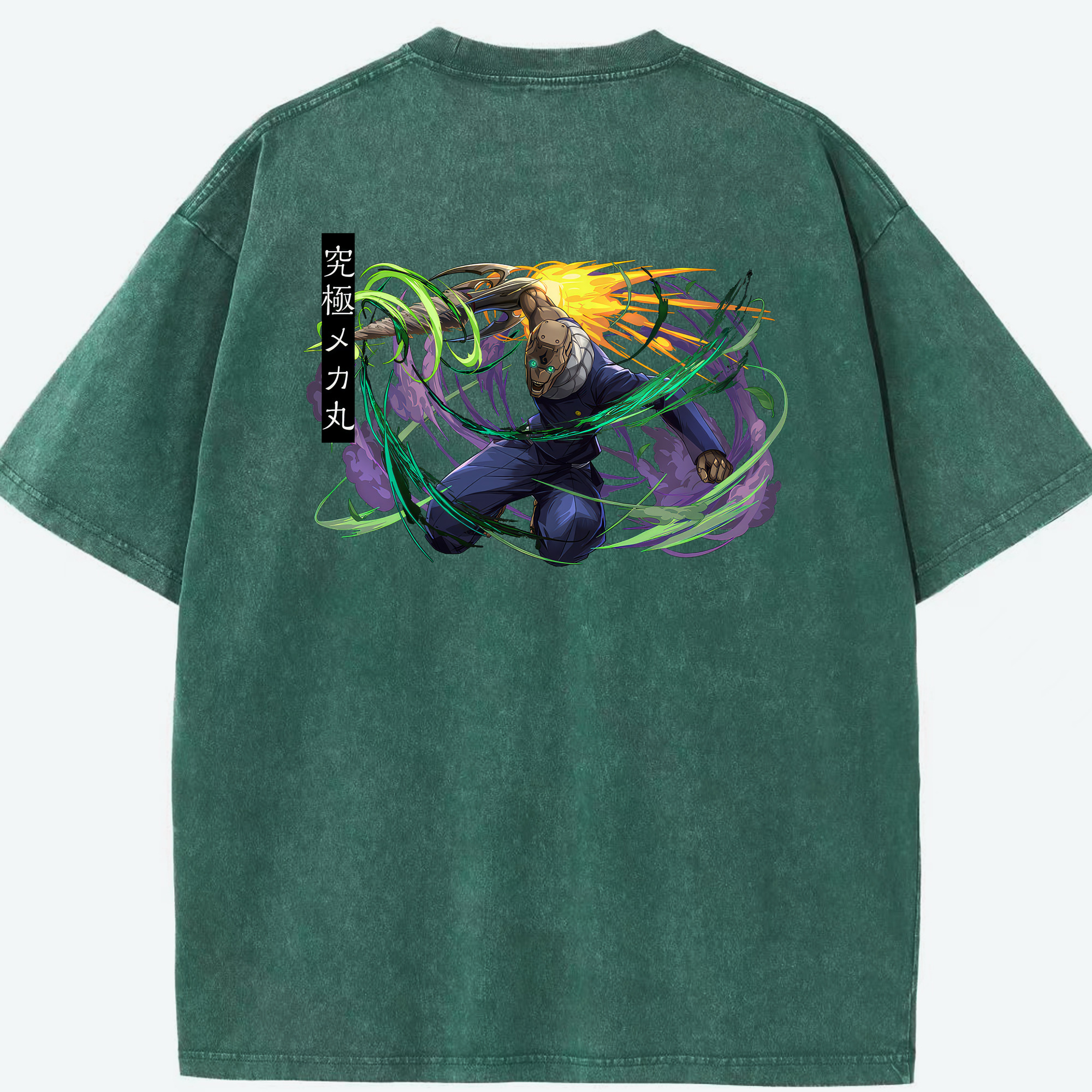 （画像用） 呪術廻戦 Jujutsu Kaisen 綿100% ヴィンテージ風 半袖Tシャツ（背面プリント）